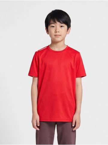 T-Shirt Hmlrun Laufen Kinder in TANGO RED
