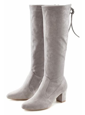 Schlupfstiefel in grau