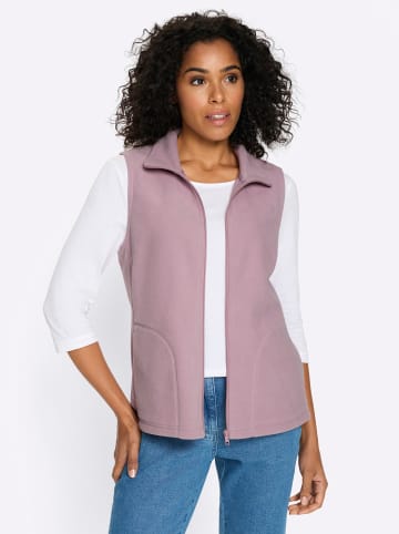 Fleece-Weste in mauve