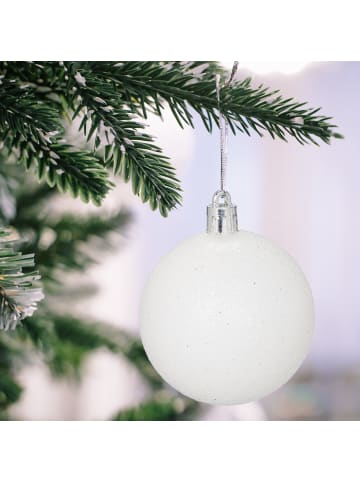 101-tlg. Weihnachtskugeln Set in Weiß