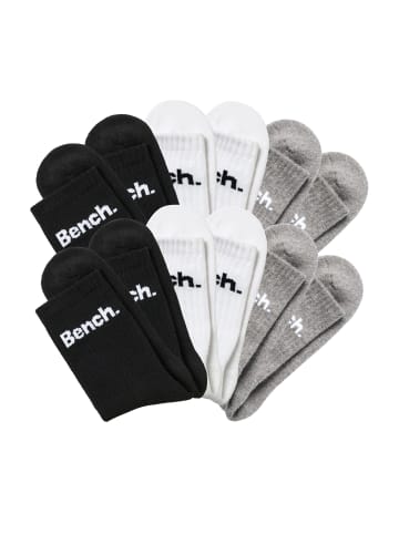 Tennissocken in 4x schwarz, 4x weiß, 4x grau-meliert