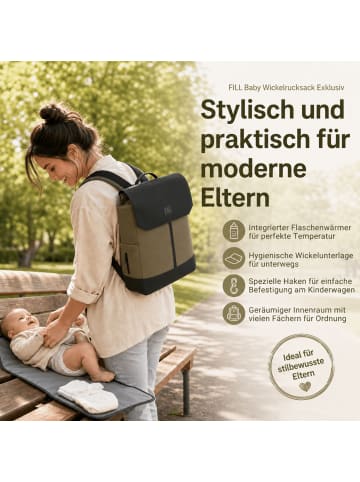 Wickelrucksack Osaka Exklusiv in Khaki