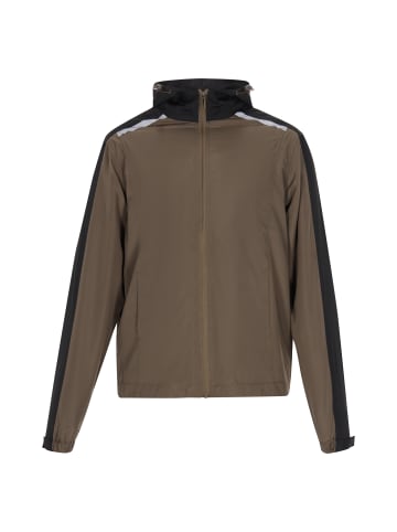 Herren Jacke in Khaki Schwarz