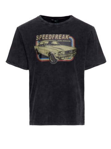 King Kerosin Print T-Shirt Speedfreak in schwarz