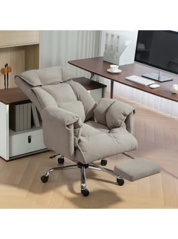 Bürostuhl in Hellgrau 77L x 75B x 118H cm