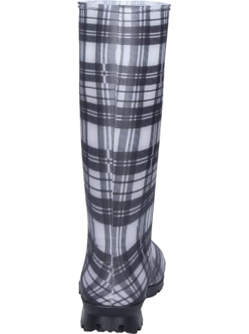 Gummistiefel "Mareike" in schwarz/weiss kariert