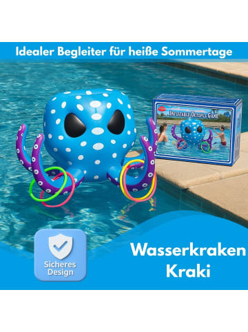 Wasser Basketball KRAKI Ringwurfspiel in Blau