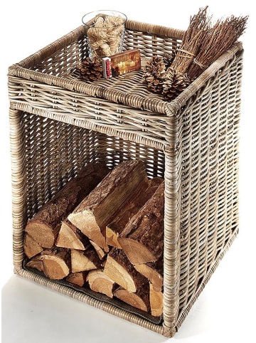 Kaminholzkorb FIREW 29305-23 in Grau