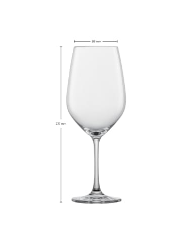 4er Set Wassergläser / Rotweingläser Forté in Transparent 530 ml