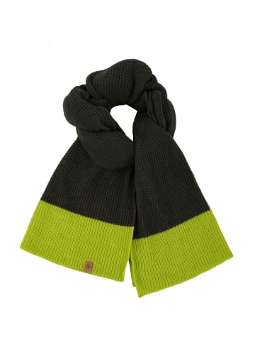 Strick-Schal Alex in oliv-lime