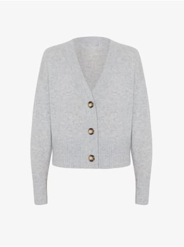 Kaschmir-Cardigan Boxi in light grey melange