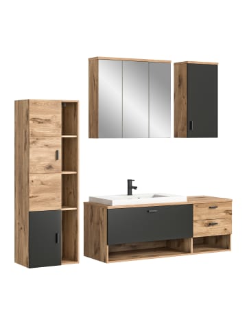 Badkombination in Nox Oak Nachbildung/Nox Oak  - (B) 203 x (H) 192 x (T) 48