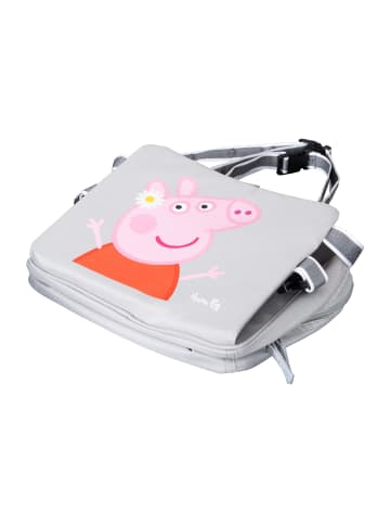 Aufblasbarer Peppa Pig Boostersitz – grau/rosa, mobil, für Kinder & unterwegs
