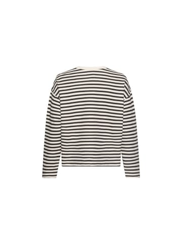 Sweatshirt in black - milkwhite st
