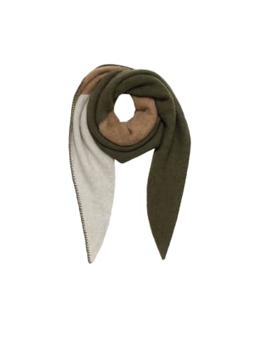 Schal Colorblock modern warm in Khaki