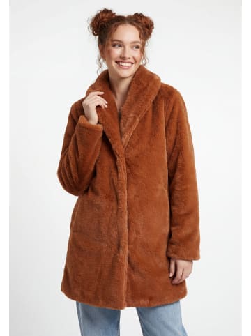 Women Coat in Dark Cognac