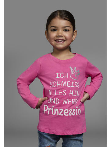 Langarmshirt in pink