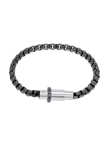 Armband Edelstahl, IP gun in Grau