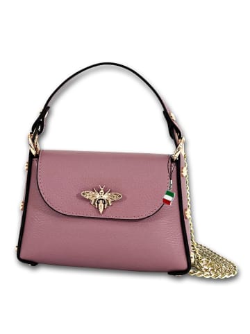 Leder Umhängetasche Florence Tasche rosa, antik ca. 19cm