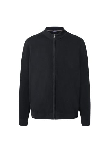 Strickjacke Zip in Navy