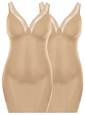 2er Pack Shaping Kleid Bodyforming in toffee toffee