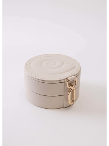 Schmuckbox Shell Round Beige