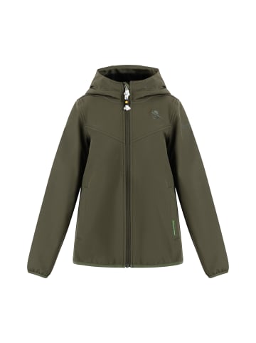 Jungen Softshelljacke in Dunkeloliv