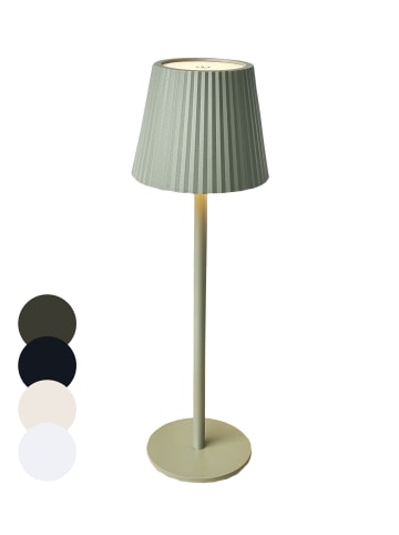 LED Tischlampe dimmbar IP44 Innen & Außen 36,5x11cm in Grün