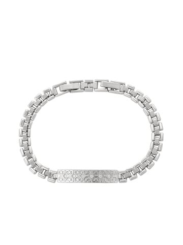 Women Bar Bracelet With Rhinestones in Silver