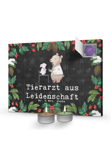 Adventskalender Tierarzt Leidenschaft mit Spruch in Kreidetafel