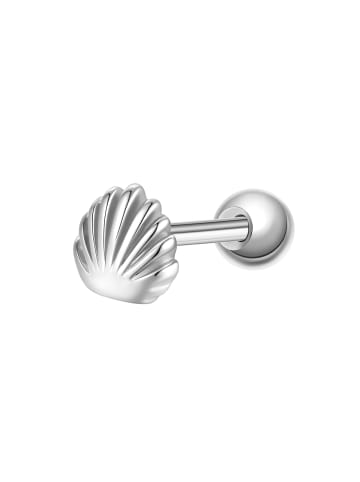 Piercing Muschel aus Sterling Silber in silber