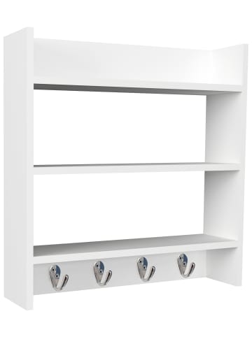 Küchenschrank Gewürzregal B. 60 cm Wandregal Esilo in Weiß