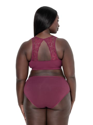 Bustier in dunkle beere