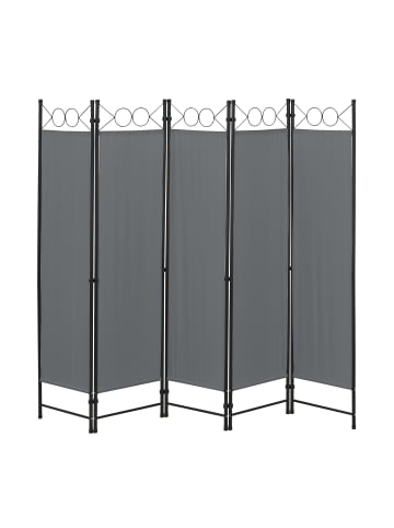 Raumteiler Saragossa 5-teilig in Grau (H)171cm (B)200cm