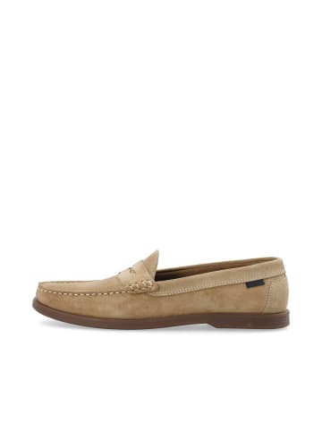 Halbschuhe aus Wildleder in Sand