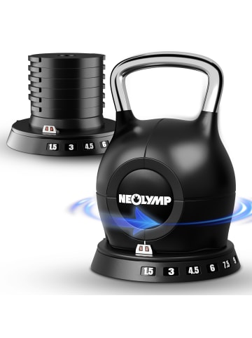 Kettlebell "KBV210" in Schwarz, 10000 g