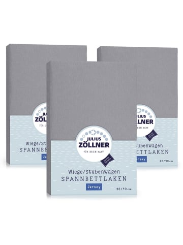 Spannbetttuch 3er Pack für kleine in gray