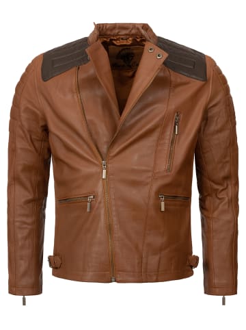 Lederjacke in Hellbraun