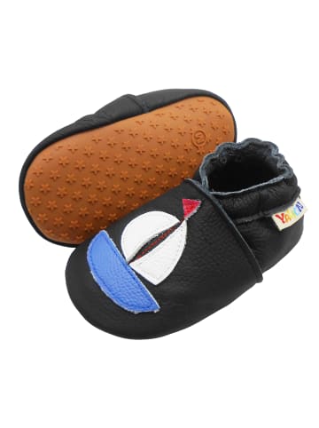 Yalion Leder Lauflernschuhe mit rutschfester Gummisohle