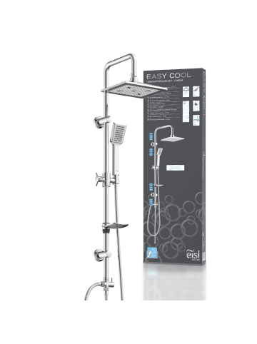 EASY COOL Überkopfbrause-Set, Chrom