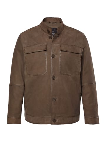 Lederjacke in braungrau