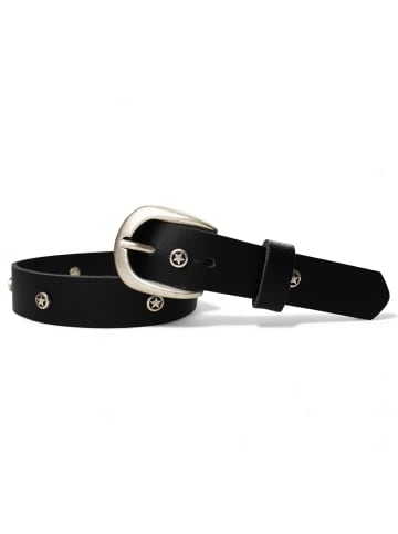 Ledergürtel in Schwarz