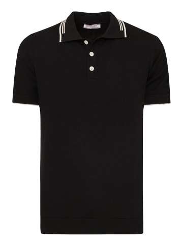 Polo Shirt Kurzarm in Schwarz