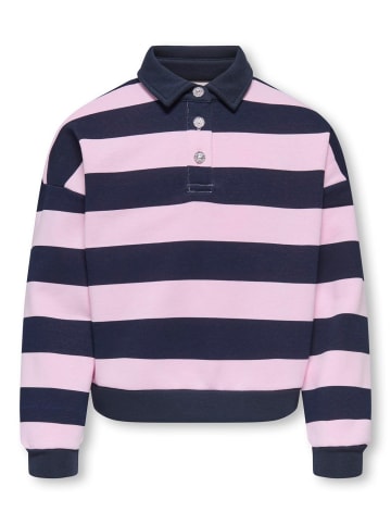 Polo-Sweatshirt Kogsweat Gestreift in night sky