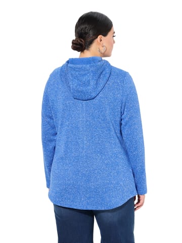 Sweatjacke in pfauenblau