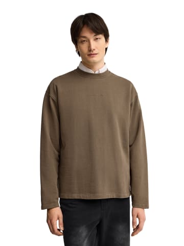 Sweatshirt MAN EGEO LONG SLEEVE OVERSIZE FIT in Braun