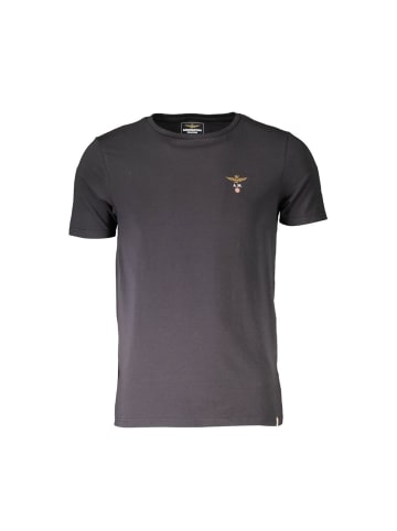 Schwarz Baumwolle Herren T-Shirt