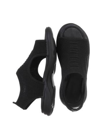 Sandale in Schwarz