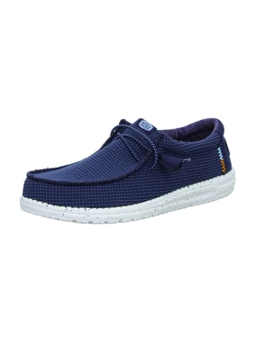 Mokassins Schnürschuhe in Blau