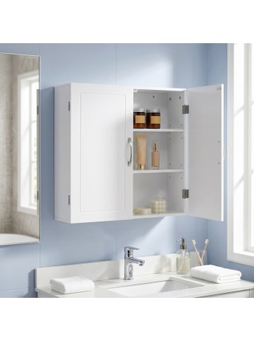 Badezimmerschrank Helan-old in Weiß - (B)18 x (H)60 x (T)60 cm